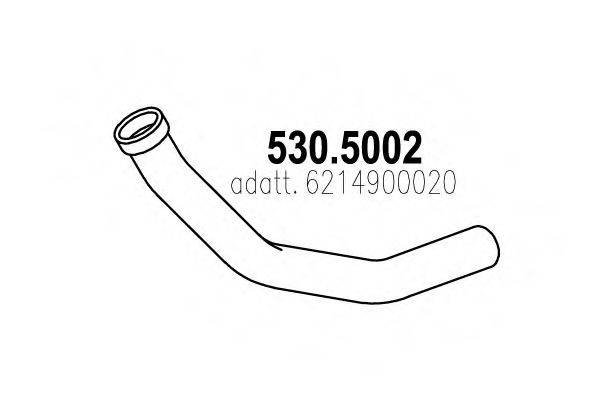 DINEX 50275 Труба вихлопного газу