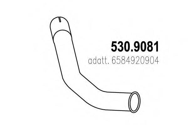 DINEX 56683 Труба вихлопного газу