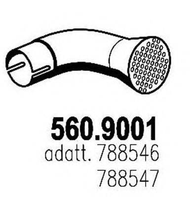 ASSO 5609001 Труба вихлопного газу