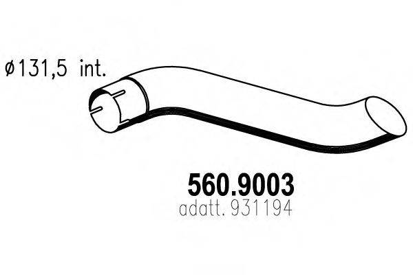 PEGASO 931194 Труба вихлопного газу