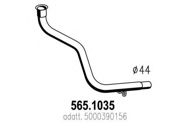 ASSO 5651035 Труба вихлопного газу
