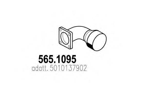 DINEX 64213 Труба вихлопного газу