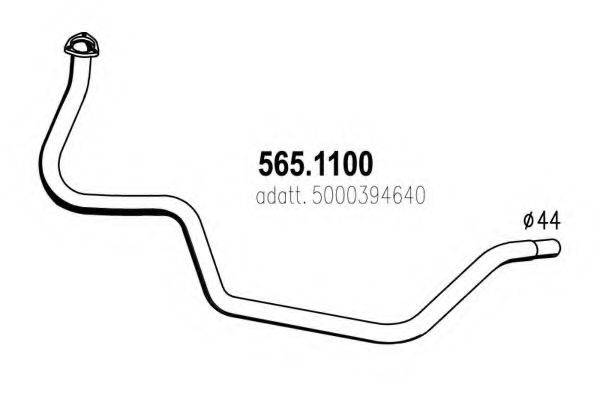 ASSO 5651100 Труба вихлопного газу
