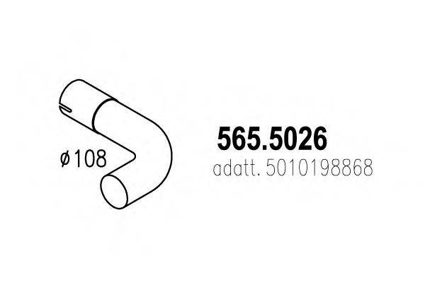 DINEX 64292 Труба вихлопного газу