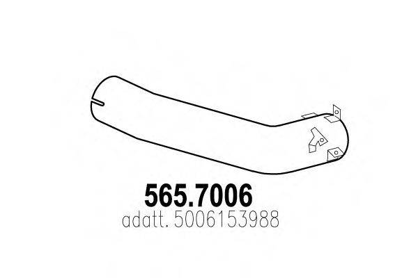 RENAULT TRUCKS 5006153988 Середній/кінцевий глушник ОГ