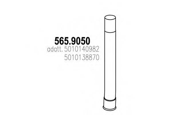 DINEX 64654 Труба вихлопного газу