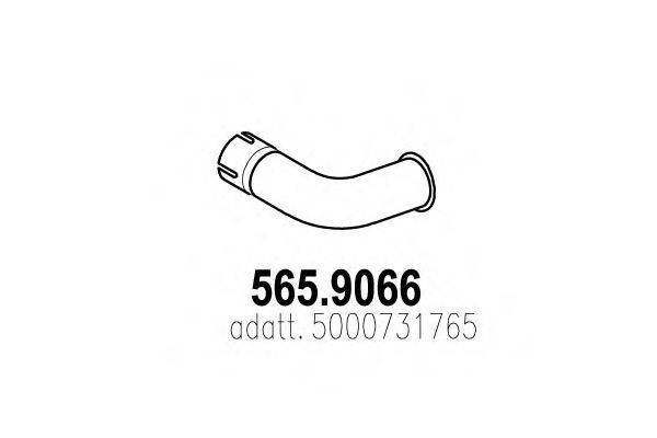 DINEX 64609 Труба вихлопного газу
