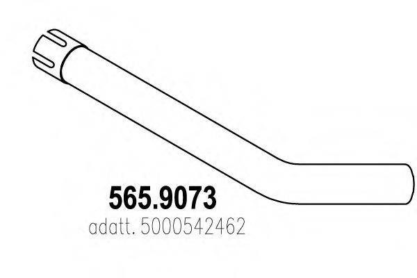 DINEX 64695 Труба вихлопного газу