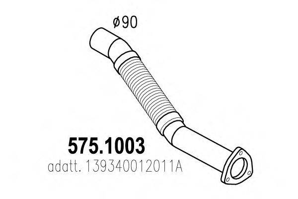 DINEX 69101 Труба вихлопного газу