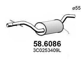 ASSO 586086 Середній глушник вихлопних газів