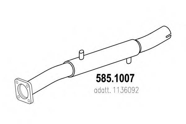 VOLVO 1136092 Труба вихлопного газу