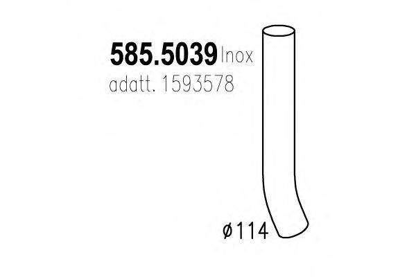 DINEX 80634 Труба вихлопного газу
