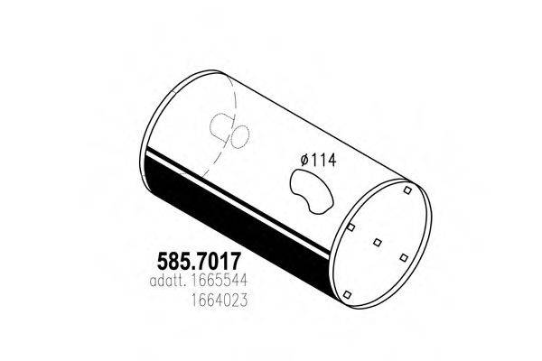 DINEX 80369 Середній/кінцевий глушник ОГ