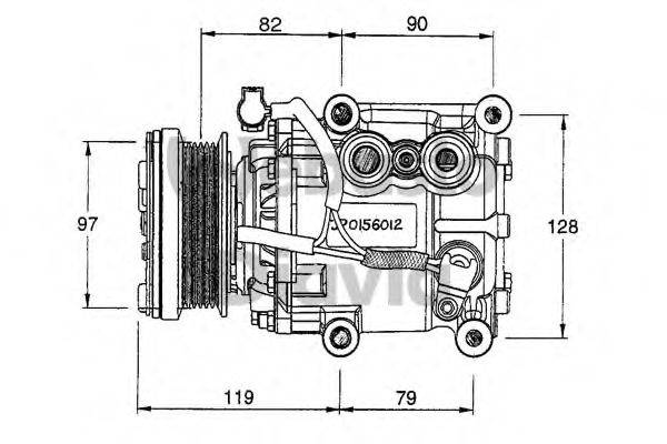 WEBASTO R15BYU19D629AA Компресор, кондиціонер