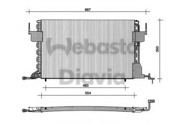 WEBASTO TSP0225021 Конденсатор, кондиціонер