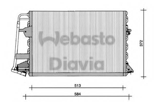 WEBASTO 91AW19710AB Конденсатор, кондиціонер