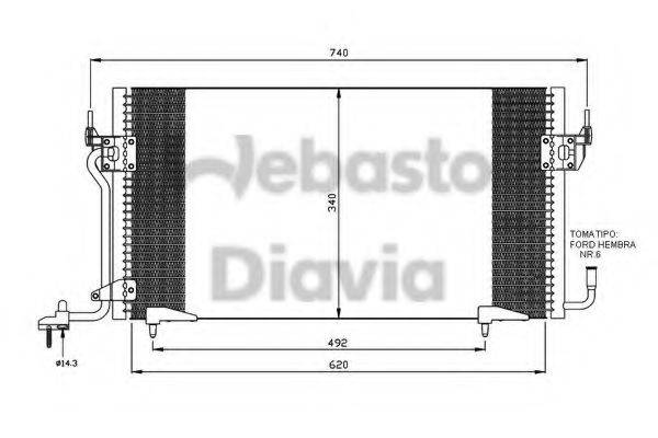 WEBASTO TSP0225117 Конденсатор, кондиціонер