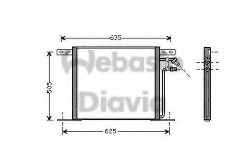 WEBASTO TSP0225126 Конденсатор, кондиціонер