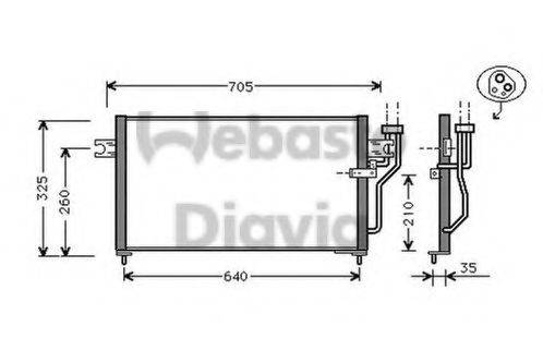 WEBASTO TSP0225127 Конденсатор, кондиціонер