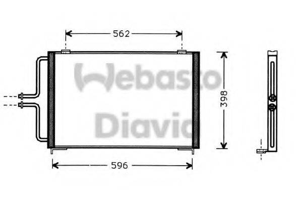 WEBASTO TSP0225139 Конденсатор, кондиціонер