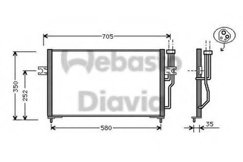 WEBASTO TSP0225143 Конденсатор, кондиціонер