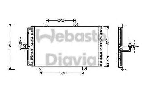 WEBASTO TSP0225154 Конденсатор, кондиціонер