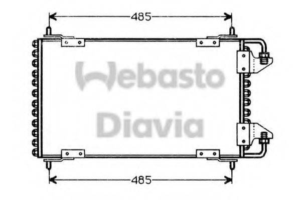 WEBASTO TSP0225157 Конденсатор, кондиціонер