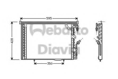 WEBASTO TSP0225172 Конденсатор, кондиціонер