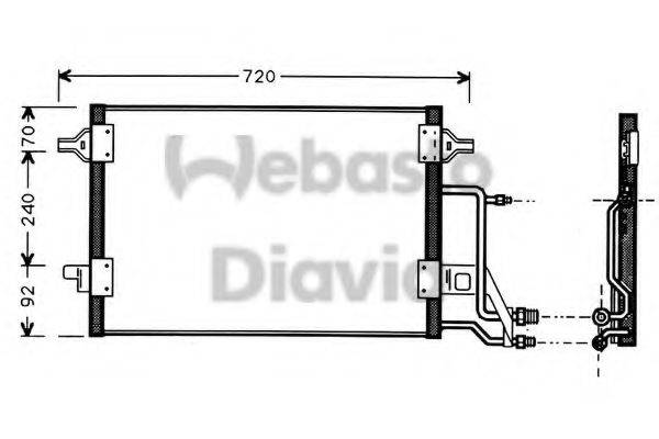 WEBASTO TSP0225184 Конденсатор, кондиціонер