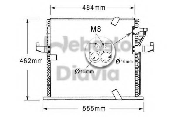 WEBASTO TSP0225186 Конденсатор, кондиціонер
