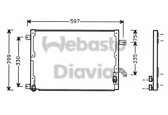 WEBASTO TSP0225190 Конденсатор, кондиціонер