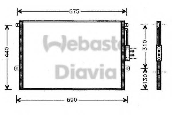 WEBASTO TSP0225249 Конденсатор, кондиціонер