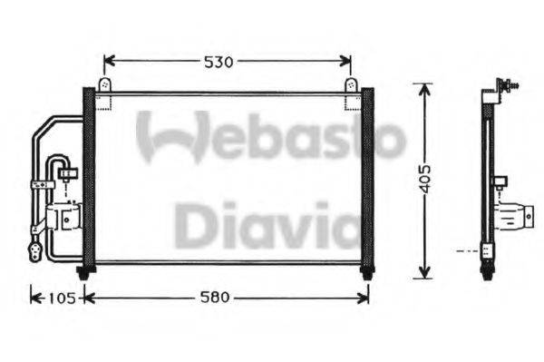 WEBASTO TSP0225252 Конденсатор, кондиціонер