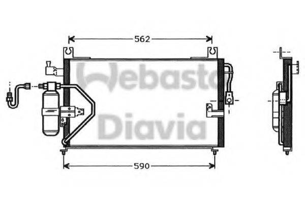 WEBASTO TSP0225256 Конденсатор, кондиціонер