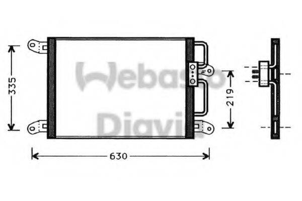 WEBASTO TSP0225263 Конденсатор, кондиціонер
