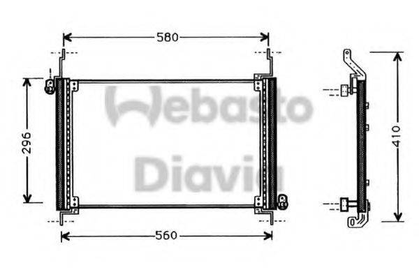 WEBASTO TSP0225264 Конденсатор, кондиціонер