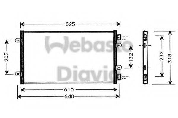 WEBASTO TSP0225269 Конденсатор, кондиціонер