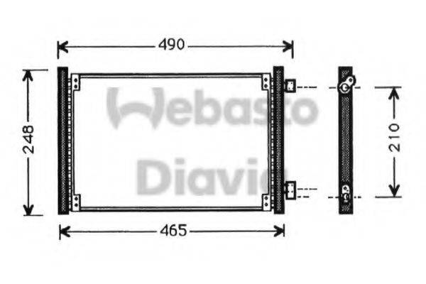 WEBASTO TSP0225272 Конденсатор, кондиціонер