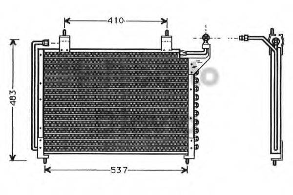 WEBASTO TSP0225295 Конденсатор, кондиціонер
