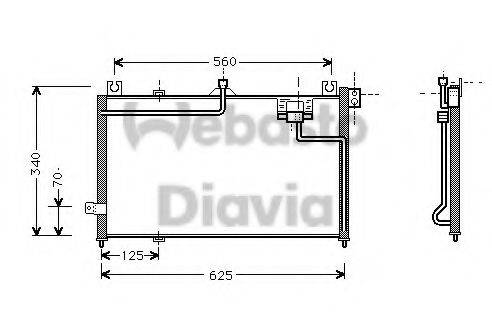WEBASTO TSP0225314 Конденсатор, кондиціонер