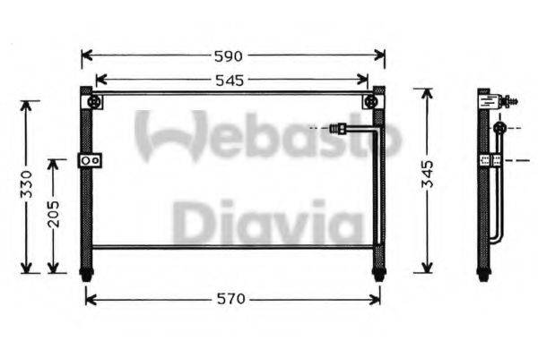 WEBASTO TSP0225317 Конденсатор, кондиціонер