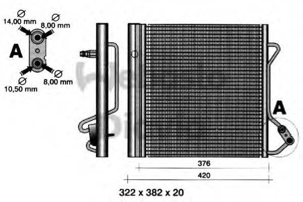 WEBASTO TSP0225320 Конденсатор, кондиціонер