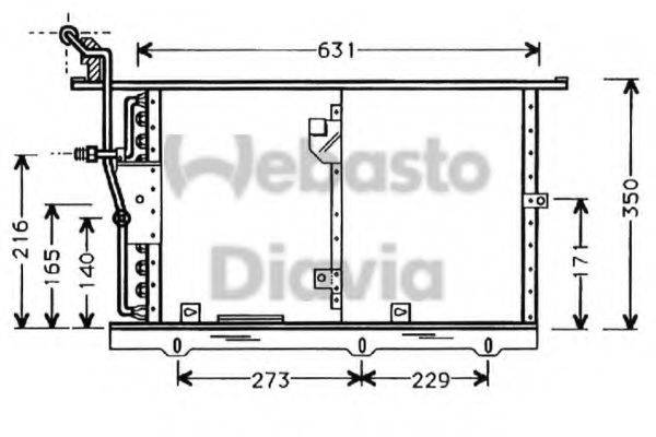WEBASTO TSP0225323 Конденсатор, кондиціонер