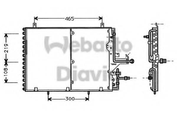 WEBASTO TSP0225324 Конденсатор, кондиціонер