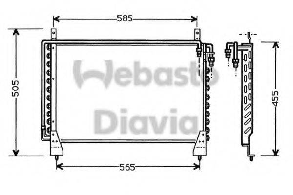 WEBASTO TSP0225325 Конденсатор, кондиціонер