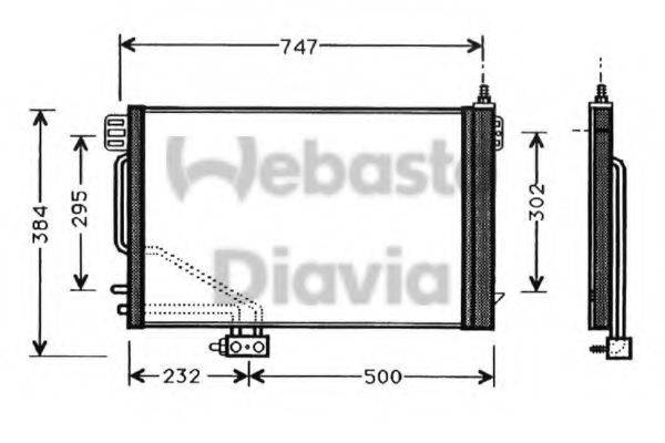 WEBASTO TSP0225329 Конденсатор, кондиціонер