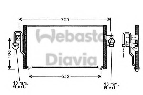 WEBASTO TSP0225342 Конденсатор, кондиціонер