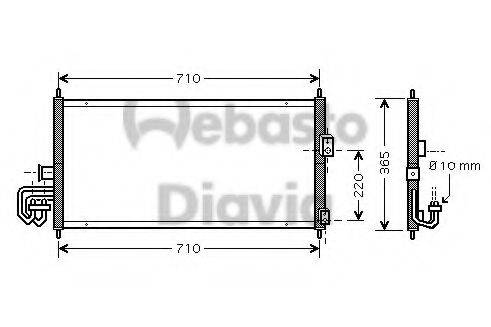 WEBASTO TSP0225343 Конденсатор, кондиціонер
