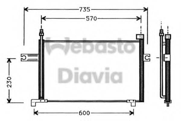 WEBASTO TSP0225348 Конденсатор, кондиціонер