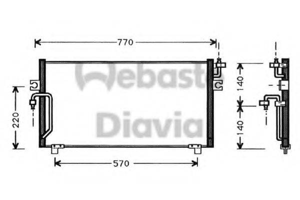 WEBASTO TSP0225350 Конденсатор, кондиціонер